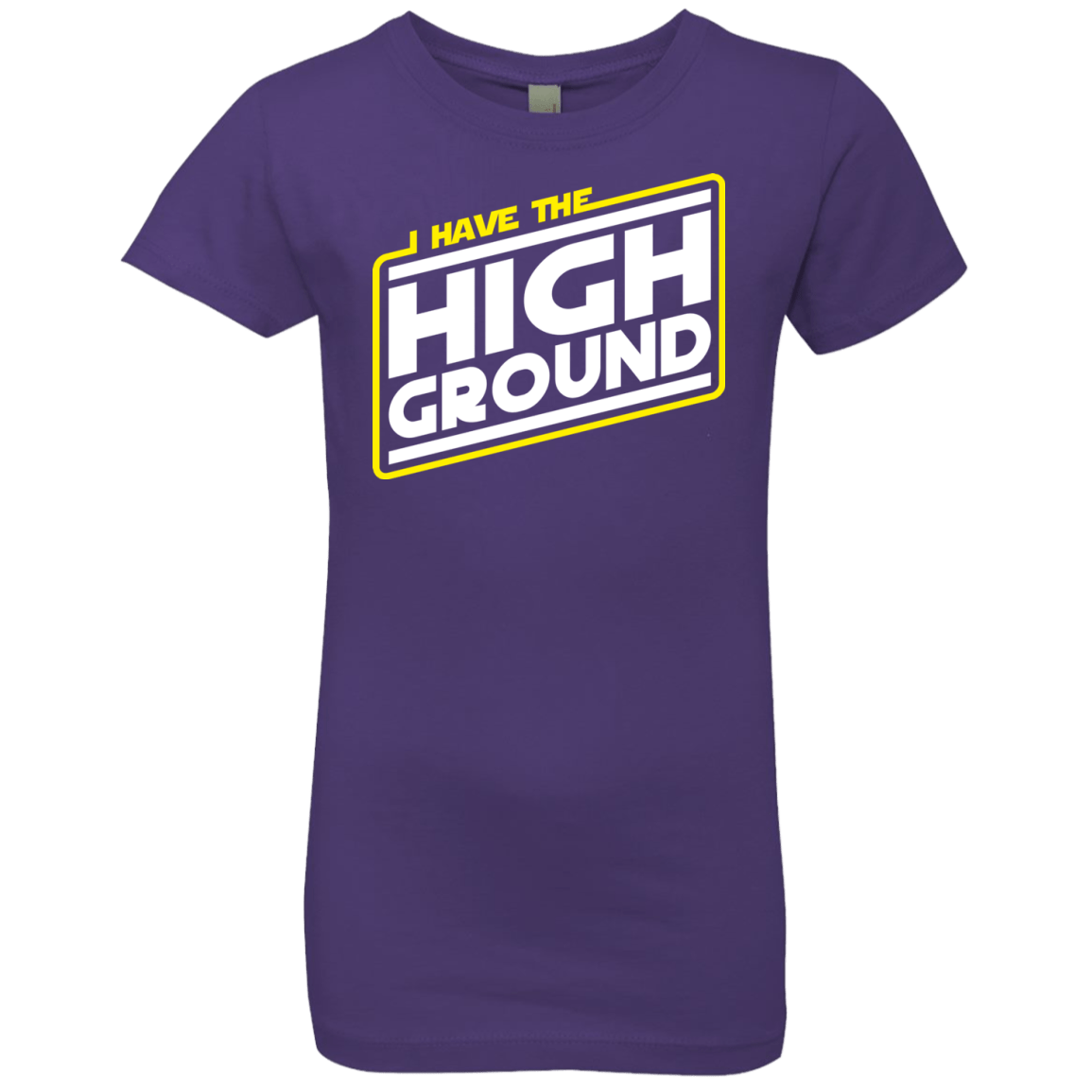 T-Shirts Purple Rush / YXS I Have the High Ground Girls Premium T-Shirt