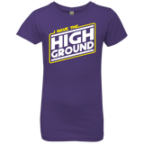 T-Shirts Purple Rush / YXS I Have the High Ground Girls Premium T-Shirt