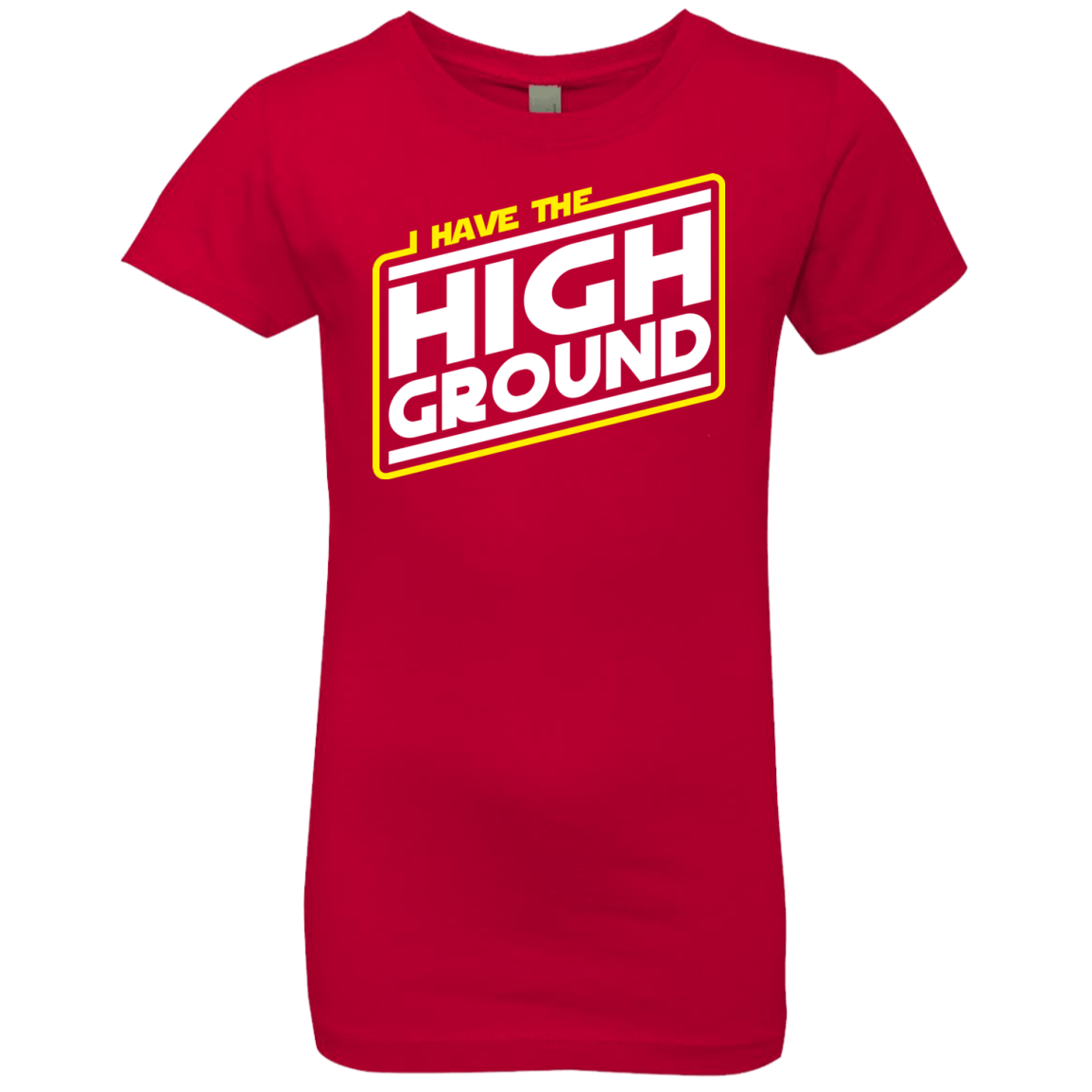 T-Shirts Red / YXS I Have the High Ground Girls Premium T-Shirt
