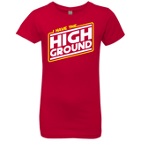 T-Shirts Red / YXS I Have the High Ground Girls Premium T-Shirt