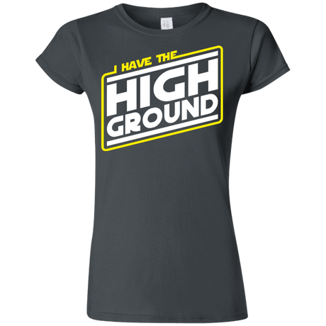 T-Shirts Charcoal / S I Have the High Ground Junior Slimmer-Fit T-Shirt