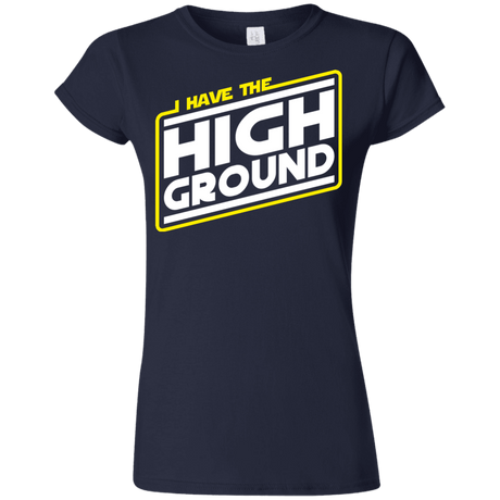 T-Shirts Navy / S I Have the High Ground Junior Slimmer-Fit T-Shirt