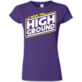 T-Shirts Purple / S I Have the High Ground Junior Slimmer-Fit T-Shirt