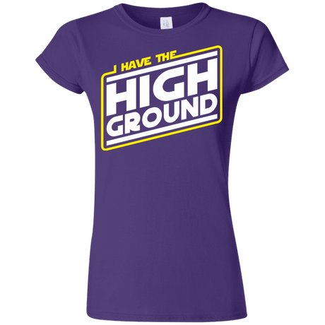 T-Shirts Purple / S I Have the High Ground Junior Slimmer-Fit T-Shirt