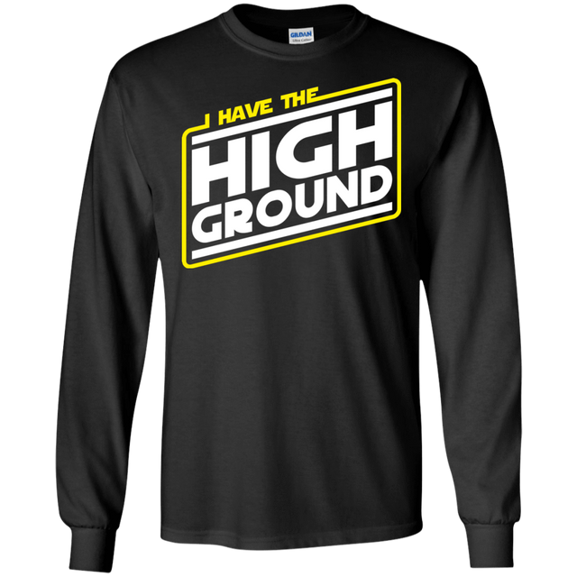 T-Shirts Black / S I Have the High Ground Men's Long Sleeve T-Shirt