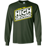 T-Shirts Forest Green / S I Have the High Ground Men's Long Sleeve T-Shirt