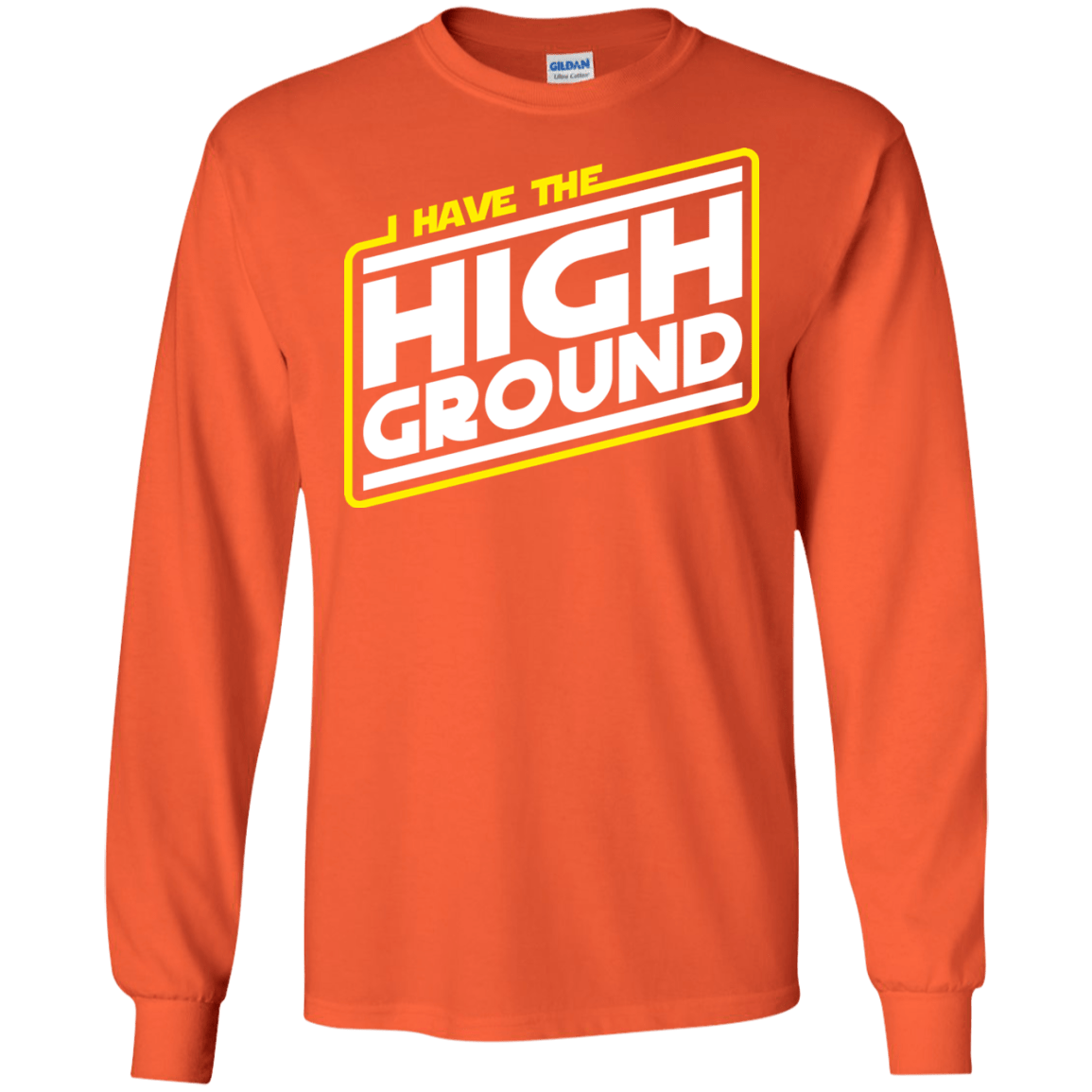 T-Shirts Orange / S I Have the High Ground Men's Long Sleeve T-Shirt