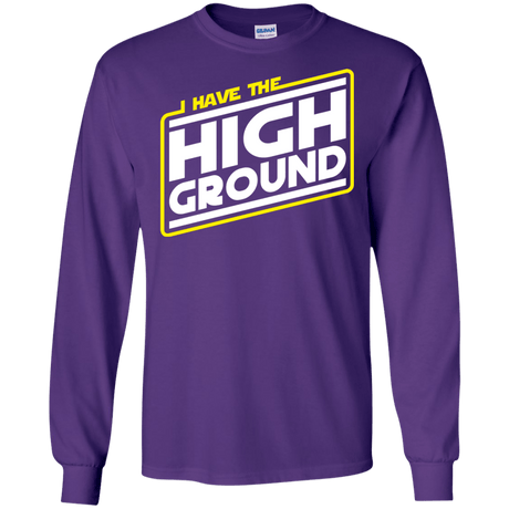 T-Shirts Purple / S I Have the High Ground Men's Long Sleeve T-Shirt