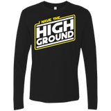 T-Shirts Black / S I Have the High Ground Men's Premium Long Sleeve