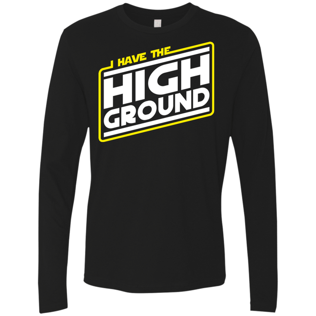 T-Shirts Black / S I Have the High Ground Men's Premium Long Sleeve