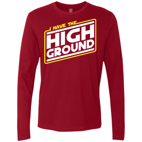 T-Shirts Cardinal / S I Have the High Ground Men's Premium Long Sleeve