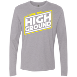 T-Shirts Heather Grey / S I Have the High Ground Men's Premium Long Sleeve