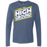 T-Shirts Indigo / S I Have the High Ground Men's Premium Long Sleeve
