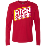T-Shirts Red / S I Have the High Ground Men's Premium Long Sleeve