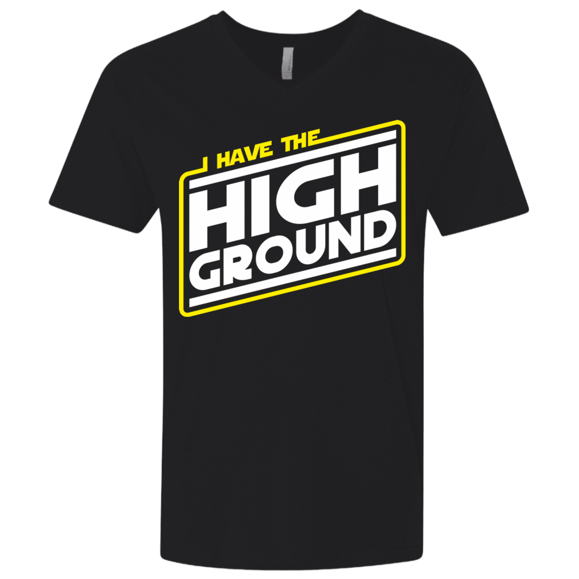 T-Shirts Black / X-Small I Have the High Ground Men's Premium V-Neck