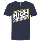 T-Shirts Midnight Navy / X-Small I Have the High Ground Men's Premium V-Neck