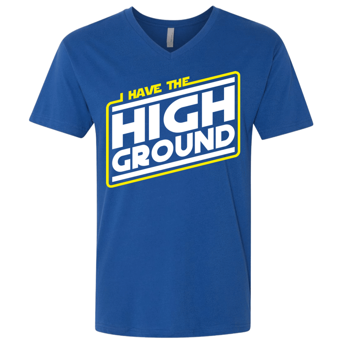 T-Shirts Royal / X-Small I Have the High Ground Men's Premium V-Neck