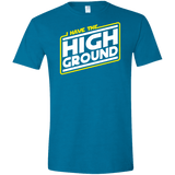 T-Shirts Antique Sapphire / S I Have the High Ground Men's Semi-Fitted Softstyle
