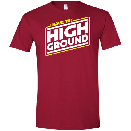 T-Shirts Cardinal Red / S I Have the High Ground Men's Semi-Fitted Softstyle
