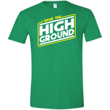 T-Shirts Heather Irish Green / S I Have the High Ground Men's Semi-Fitted Softstyle
