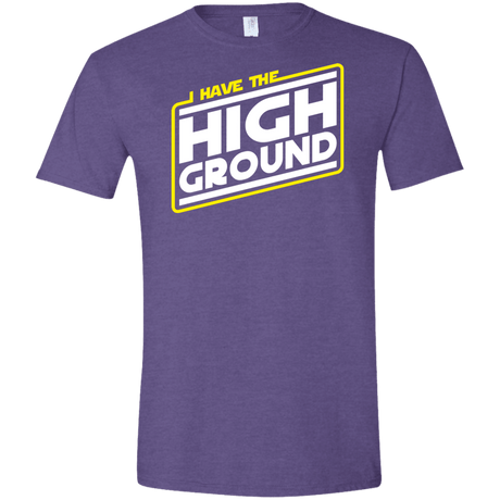 T-Shirts Heather Purple / S I Have the High Ground Men's Semi-Fitted Softstyle
