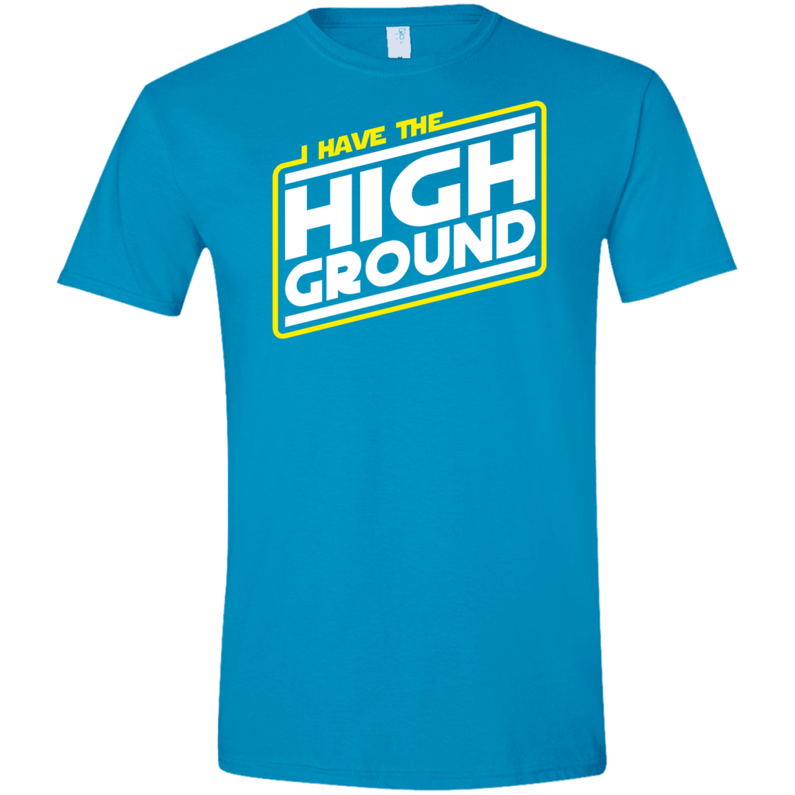 T-Shirts Sapphire / S I Have the High Ground Men's Semi-Fitted Softstyle