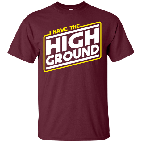 T-Shirts Maroon / S I Have the High Ground T-Shirt