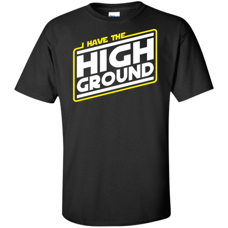 T-Shirts Black / XLT I Have the High Ground Tall T-Shirt