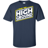 T-Shirts Navy / XLT I Have the High Ground Tall T-Shirt