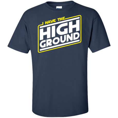 T-Shirts Navy / XLT I Have the High Ground Tall T-Shirt