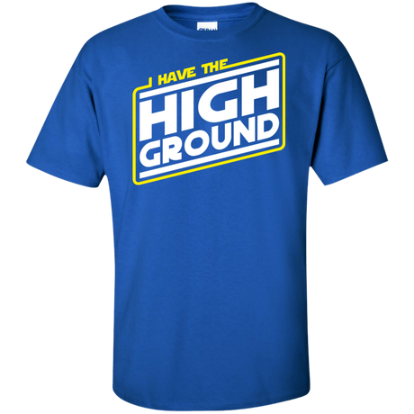 T-Shirts Royal / XLT I Have the High Ground Tall T-Shirt