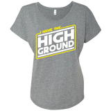 T-Shirts Premium Heather / X-Small I Have the High Ground Triblend Dolman Sleeve