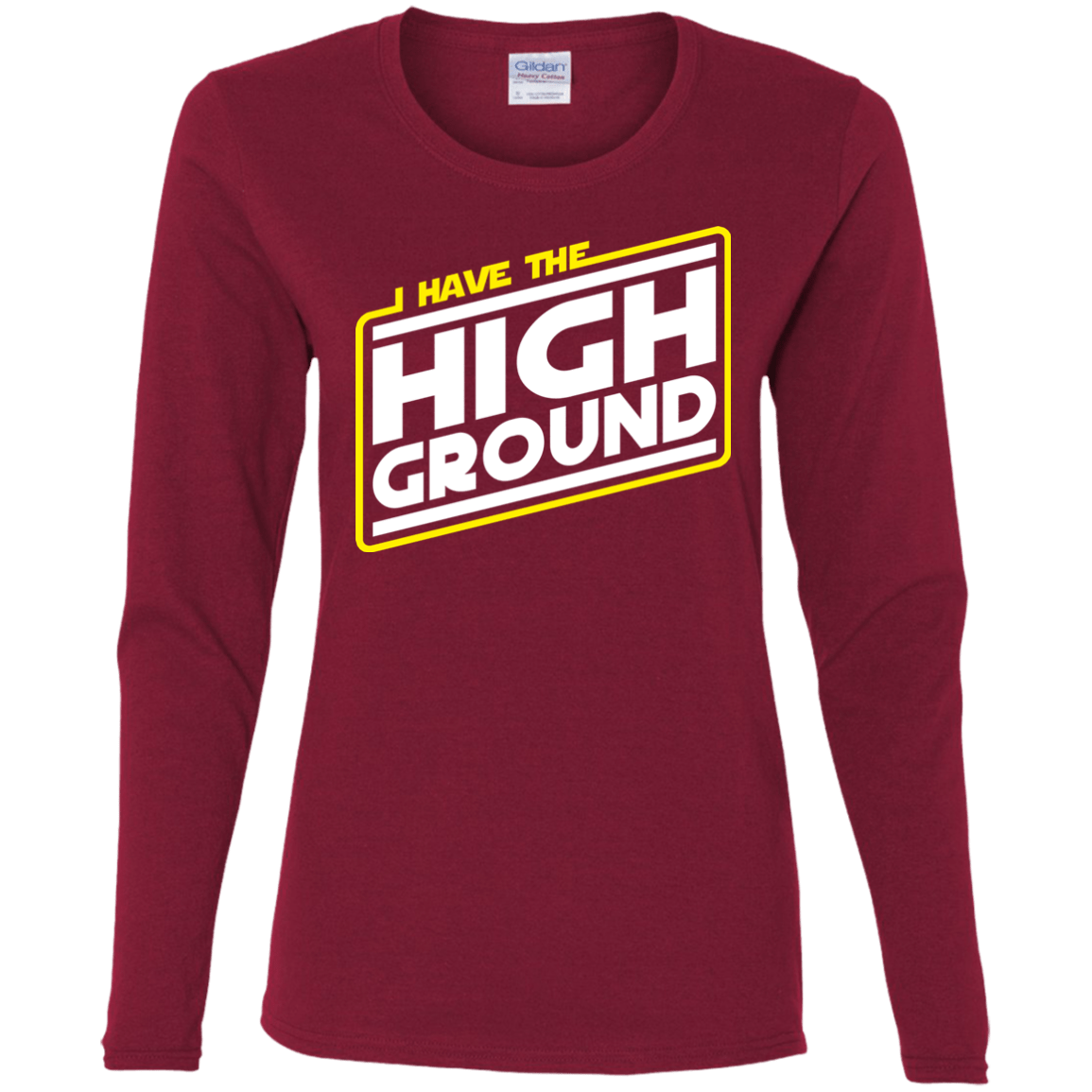 T-Shirts Cardinal / S I Have the High Ground Women's Long Sleeve T-Shirt