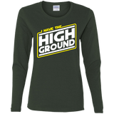 T-Shirts Forest / S I Have the High Ground Women's Long Sleeve T-Shirt