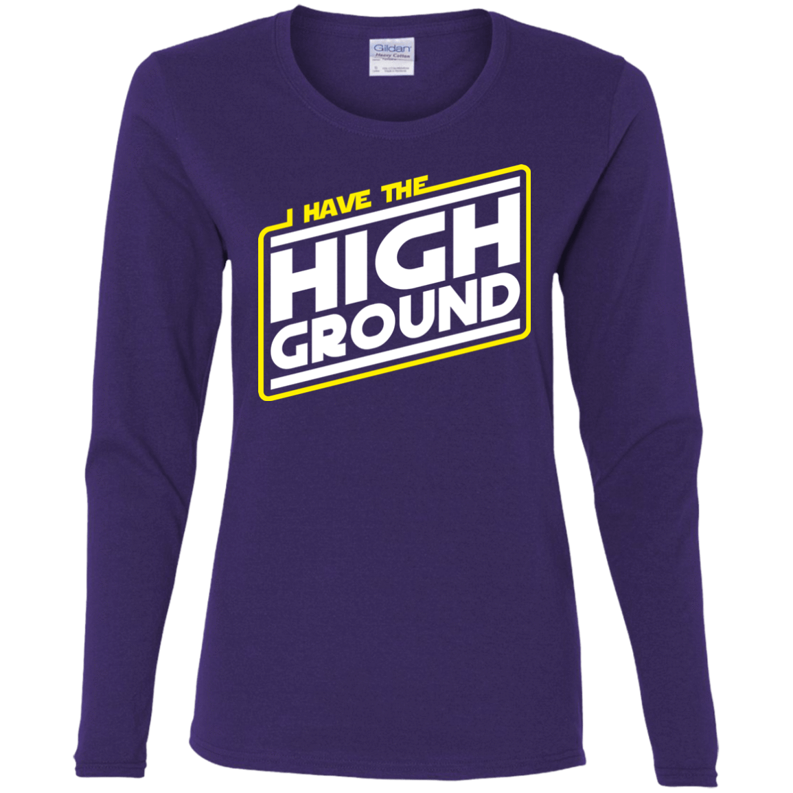 T-Shirts Purple / S I Have the High Ground Women's Long Sleeve T-Shirt