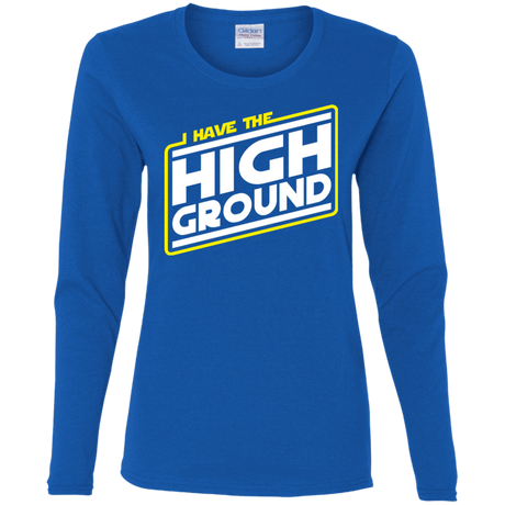 T-Shirts Royal / S I Have the High Ground Women's Long Sleeve T-Shirt