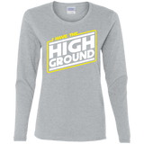 T-Shirts Sport Grey / S I Have the High Ground Women's Long Sleeve T-Shirt