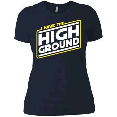 T-Shirts Midnight Navy / X-Small I Have the High Ground Women's Premium T-Shirt