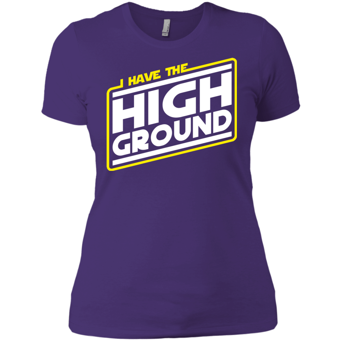 T-Shirts Purple Rush/ / X-Small I Have the High Ground Women's Premium T-Shirt