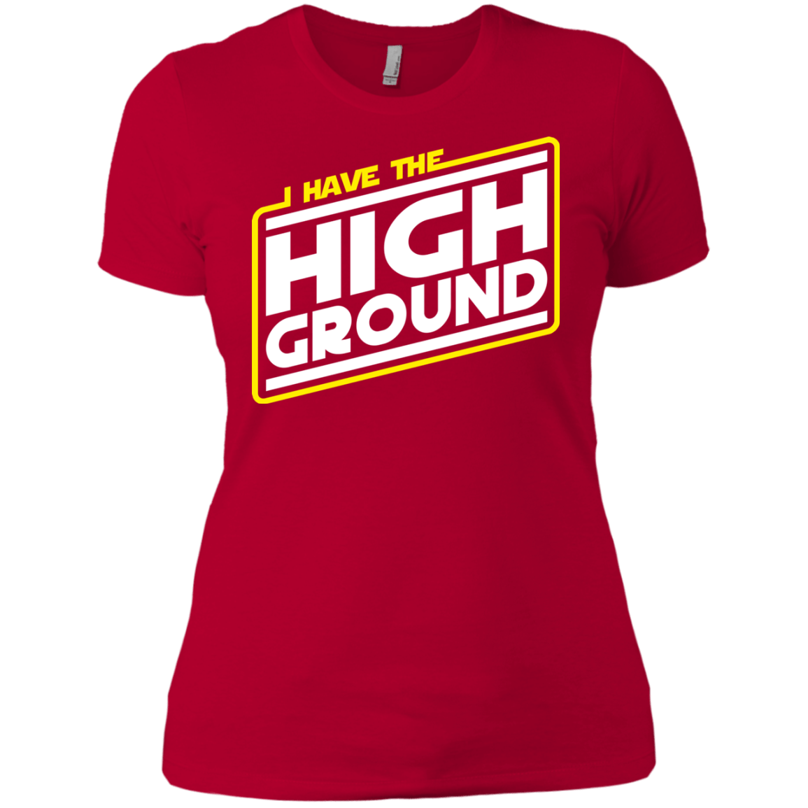 T-Shirts Red / X-Small I Have the High Ground Women's Premium T-Shirt