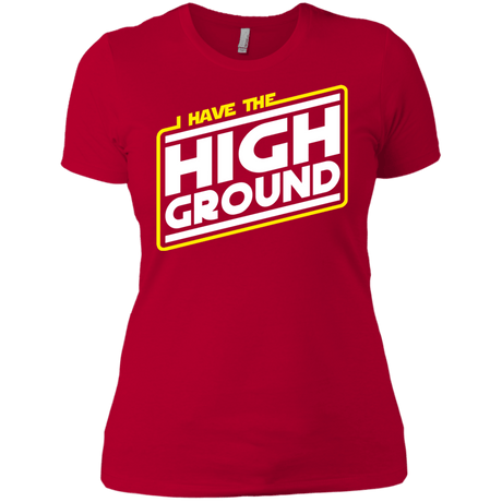 T-Shirts Red / X-Small I Have the High Ground Women's Premium T-Shirt