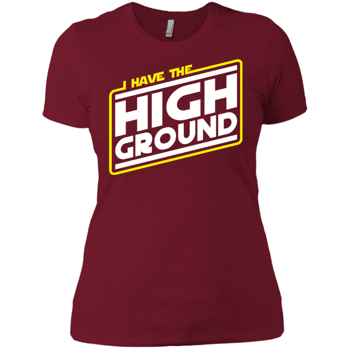 T-Shirts Scarlet / X-Small I Have the High Ground Women's Premium T-Shirt