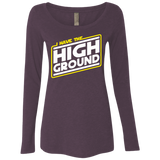 T-Shirts Vintage Purple / S I Have the High Ground Women's Triblend Long Sleeve Shirt