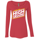 T-Shirts Vintage Red / S I Have the High Ground Women's Triblend Long Sleeve Shirt