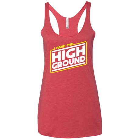 T-Shirts Vintage Red / X-Small I Have the High Ground Women's Triblend Racerback Tank