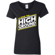 T-Shirts Black / S I Have the High Ground Women's V-Neck T-Shirt