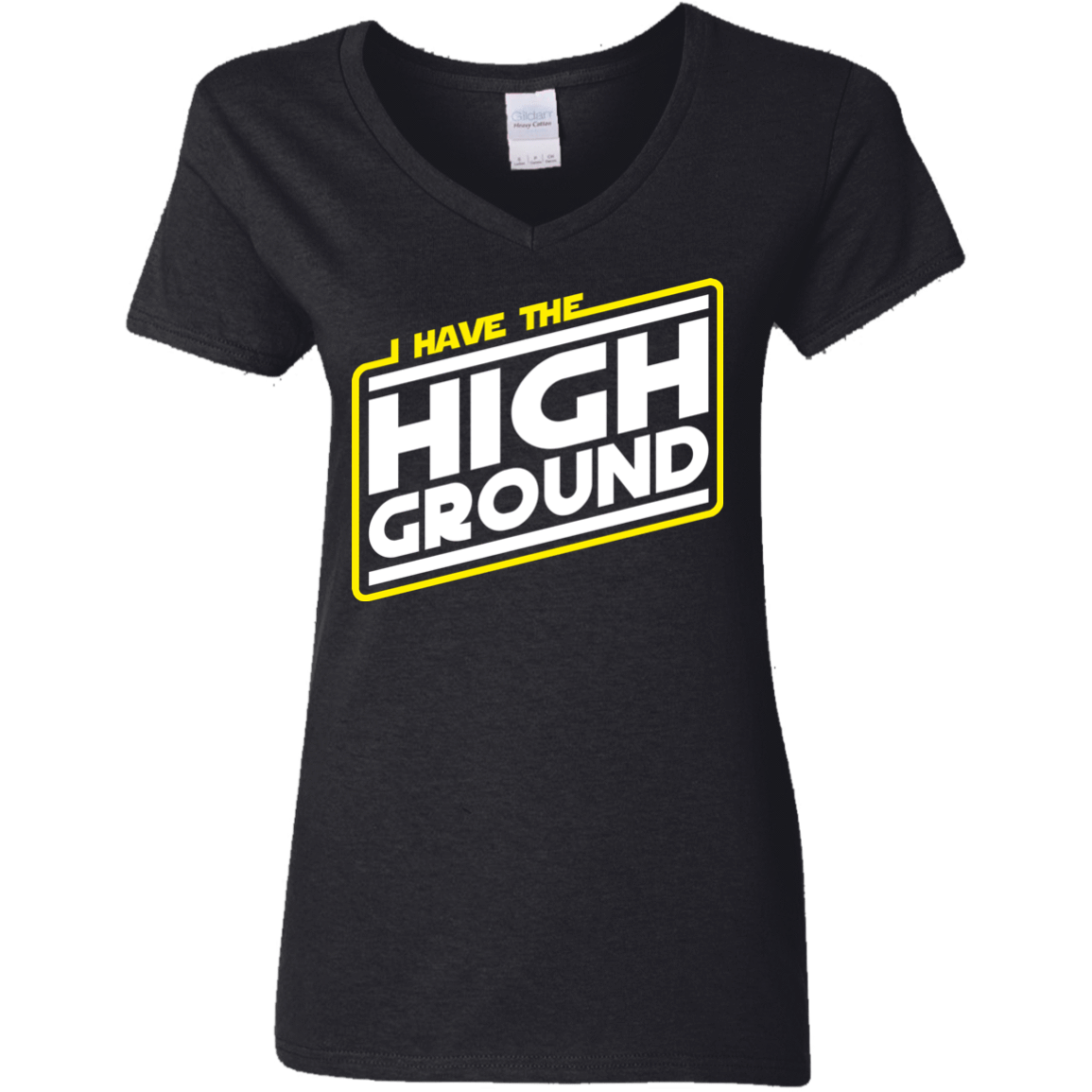 T-Shirts Black / S I Have the High Ground Women's V-Neck T-Shirt