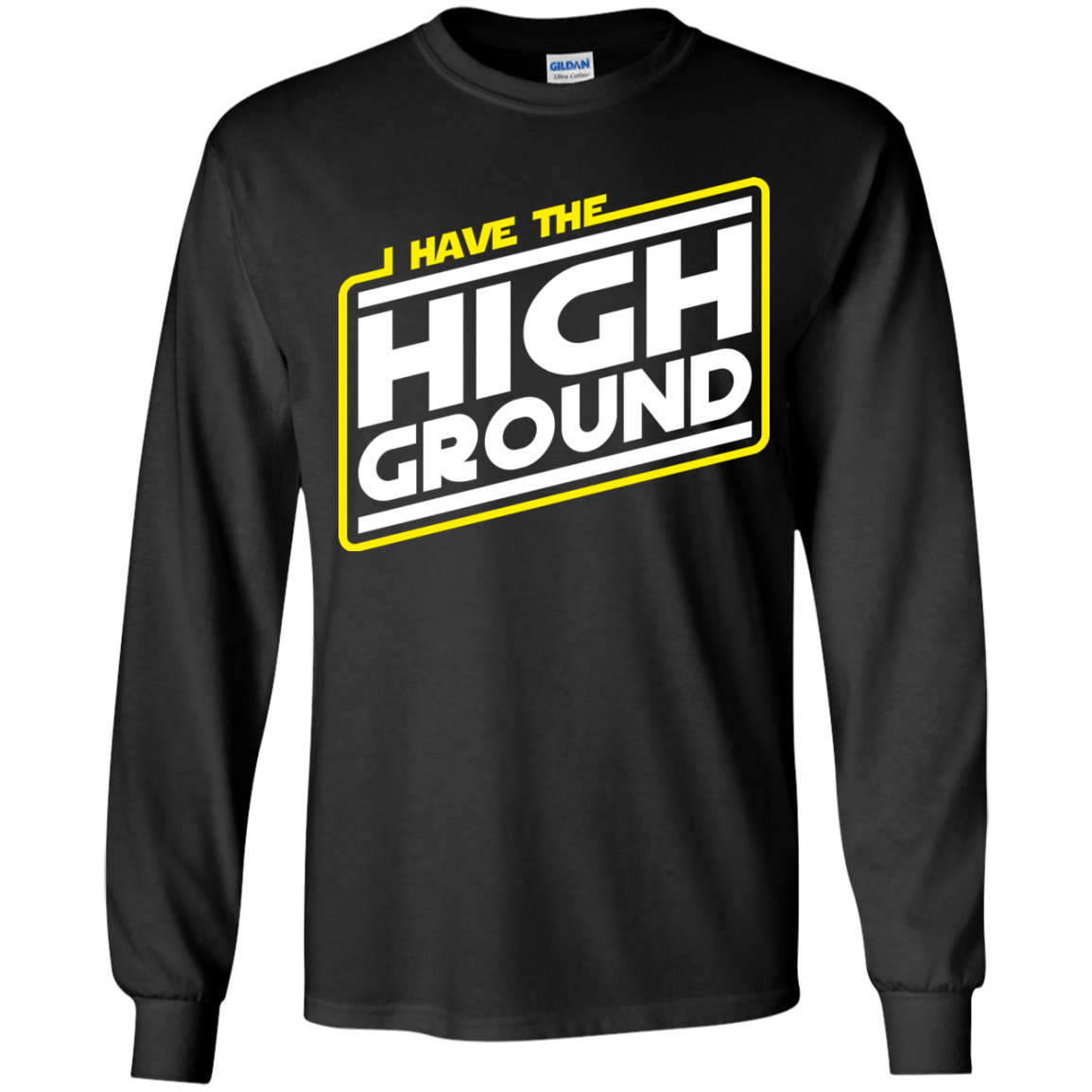T-Shirts Black / YS I Have the High Ground Youth Long Sleeve T-Shirt