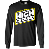 T-Shirts Black / YS I Have the High Ground Youth Long Sleeve T-Shirt