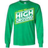 T-Shirts Irish Green / YS I Have the High Ground Youth Long Sleeve T-Shirt